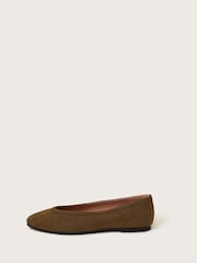 Monsoon Brown Tori Suede Ballet Flats - Image 2 of 3