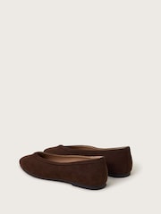 Monsoon Brown Tori Suede Ballet Flats - Image 3 of 3