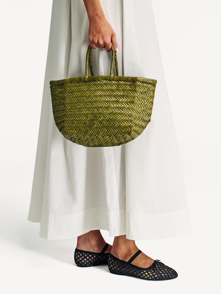 Dragon Diffusion Small Green Triple Bamboo Bag - Image 2 of 8