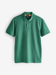 BOSS Green Slim Fit Passenger Logo Patch Pique Polo Shirt - Image 4 of 4