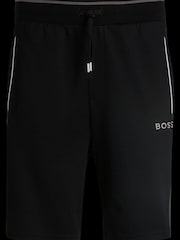 BOSS Black Contrast Piping Cotton Blend Shorts - Image 5 of 5