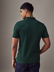 BOSS Green Ground Slim Fit Passenger Logo Patch Pique Polo Shirt - Image 2 of 4
