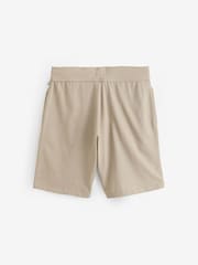 BOSS Natural Cotton-Terry 100% Cotton Shorts With Logo Print - Image 2 of 3