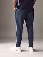 BOSS Blue Hadiko Tape Trim Regular Fit Tracksuit Jersey Joggers - Image 2 of 4