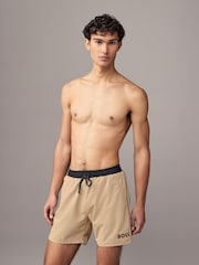 BOSS Natural Starfish Quick Dry Swim Shorts - Image 1 of 4