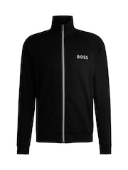 BOSS Black Terry Zip Up 100% Cotton Jacket - Image 5 of 5