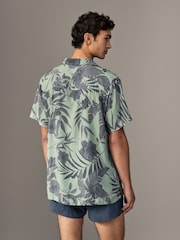 BOSS Green Patterned Resort Shirt - Image 3 of 6
