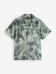 BOSS Green Patterned Resort Shirt - Image 6 of 6