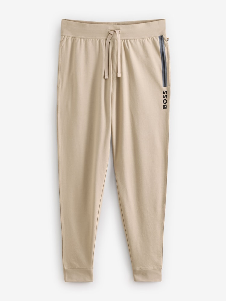 BOSS Natural Drawcord Terry 100% Cotton Joggers - Image 4 of 4