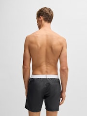 BOSS Grey Starfish Quick Dry Swim Shorts - Image 2 of 4