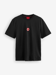 HUGO Black Hugo Racing Logo Cotton Jersey T-Shirt - Image 1 of 2