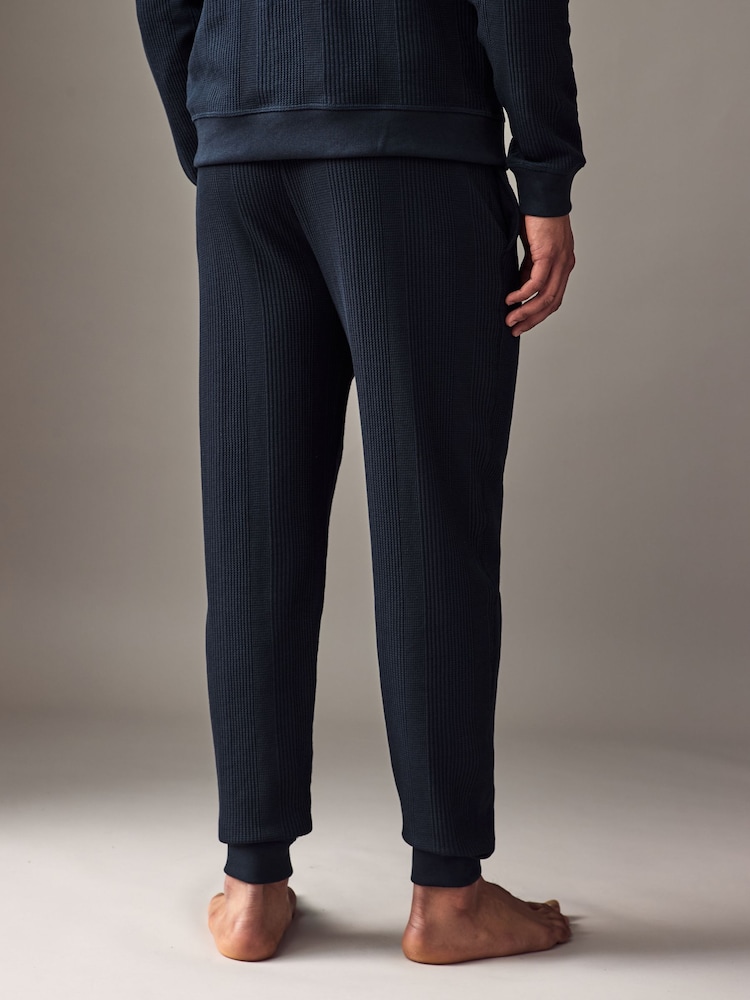 BOSS Blue Cotton Blend Tracksuit Bottoms - Image 2 of 6