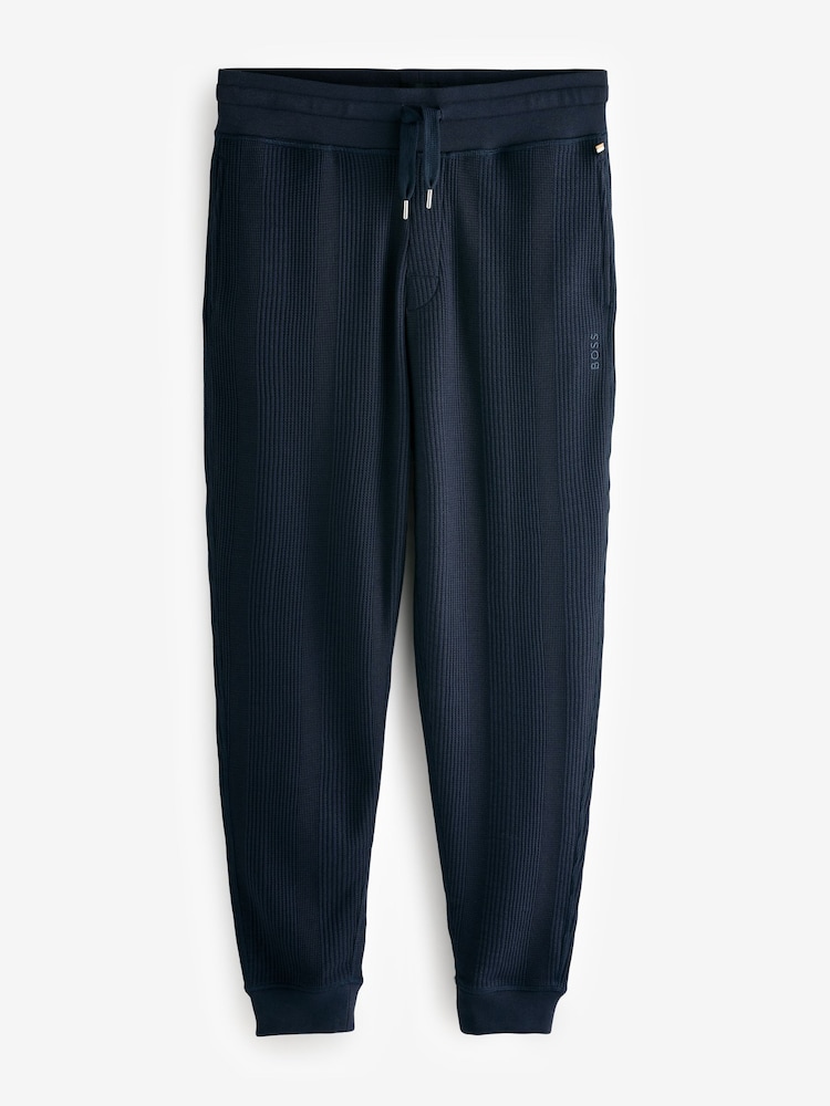BOSS Blue Cotton Blend Tracksuit Bottoms - Image 6 of 6 BOSS Blue Cotton Blend Tracksuit Bottoms - Image 6 of 6