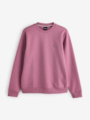 BOSS Purple Double B Monogram Logo Jersey Sweatshirt - Image 5 of 5