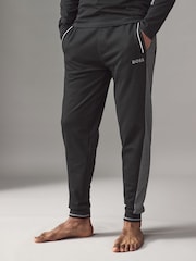 BOSS Black Contrast Piping Cotton Tracksuit Bottoms - Image 1 of 4