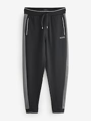 BOSS Black Contrast Piping Cotton Tracksuit Bottoms - Image 4 of 4