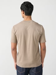 Бежевий - Футболки BOSS Double Logo Graphic 100% Cotton Jersey - Image 3 of 4