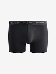 HUGO Logo Waistband Cotton Boxers 3 Pack - Изображение 4 из 5