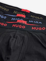 HUGO Logo Waistband Cotton Boxers 3 Pack - Изображение 5 из 5