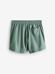 HUGO Green Logo Label Lined Swim Shorts - Image 2 of 4