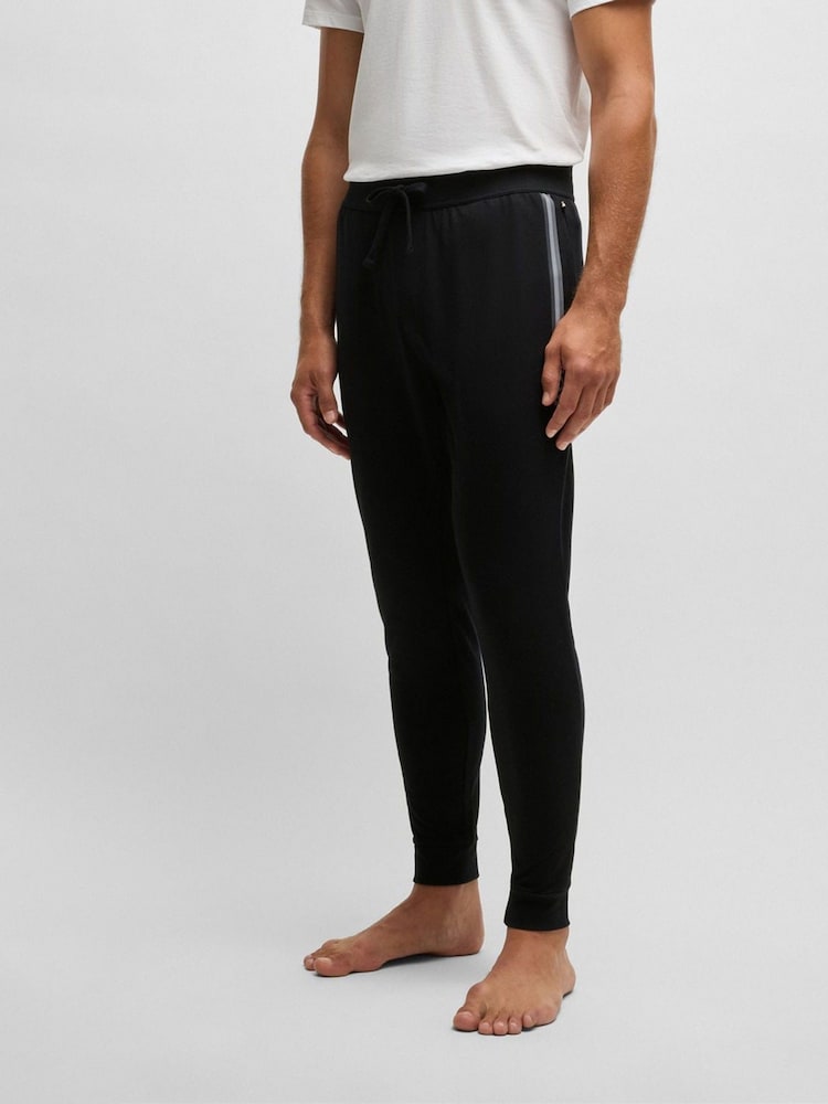 BOSS Black Drawcord Terry 100% Cotton Joggers - Image 1 of 5