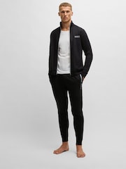 BOSS Black Drawcord Terry 100% Cotton Joggers - Image 4 of 5