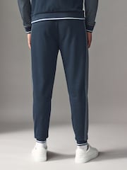 BOSS Blue Contrast Piping Cotton Tracksuit Bottoms - Image 2 of 4