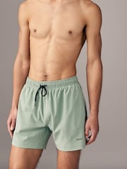 Зеленый - BOSS Tio Logo Quick Dry Swim Shorts - Изображение 3 из 4