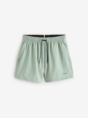 Зеленый - BOSS Tio Logo Quick Dry Swim Shorts - Изображение 4 из 4