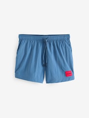HUGO Blue Logo Label Quick Dry Swim Shorts - Image 1 of 5