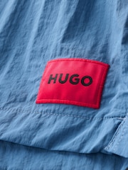 HUGO Blue Logo Label Quick Dry Swim Shorts - Image 5 of 5