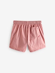 HUGO Pink Logo Print Fully Lined Swim Shorts - Image 2 of 4