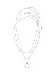 Orelia London Open Circle Three Row Necklace - Image 1 of 4