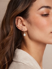Orelia London Gold Tone Fine Pave Single Ear Cuffs - Image 2 of 2