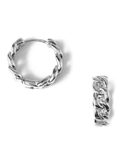 Orelia London Chain Huggie Hoop Earrings - Image 1 of 2