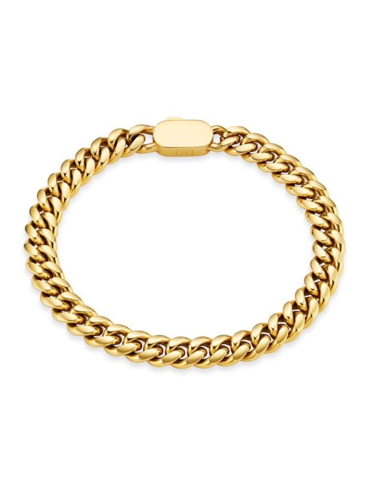 Orelia London Chunky Flat Curb and  Solid Clasp Bracelet - Image 1 of 2