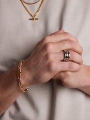 Orelia London Chunky Flat Curb and  Solid Clasp Bracelet - Image 2 of 2