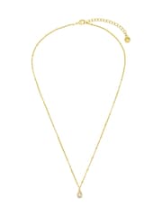 Orelia London Gold Tone Crystal Teardrop Necklace - Image 1 of 4