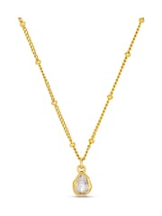 Orelia London Gold Tone Crystal Teardrop Necklace - Image 2 of 4