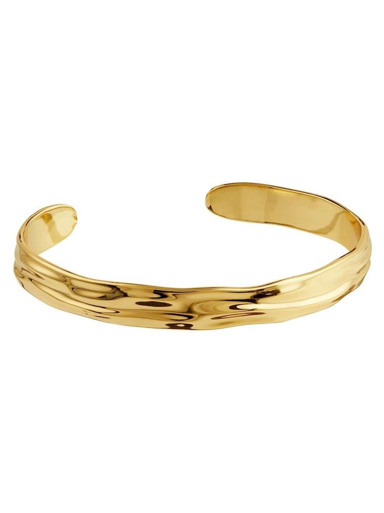 Orelia London Gold Tone Molten Bangle - Image 1 of 4