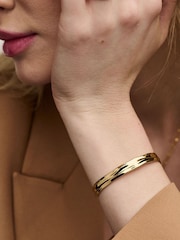 Orelia London Gold Tone Molten Bangle - Image 2 of 4