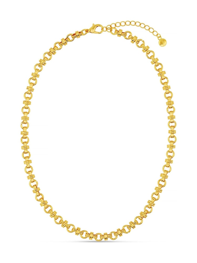 Orelia London Gold Tone Cross Link Chain Necklace - Image 1 of 4
