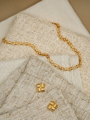 Orelia London Gold Tone Cross Link Chain Necklace - Image 3 of 4
