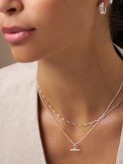 Orelia London Fine Wave Chain Necklace - Image 2 of 2