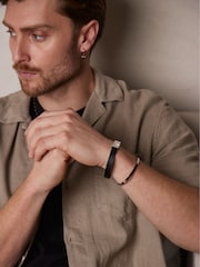 Orelia London Silver Tone Simple Metal Cuff Bracelet - Image 3 of 3