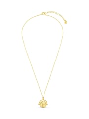 Orelia London Gold Tone Coin Spinner Necklace - Image 1 of 3