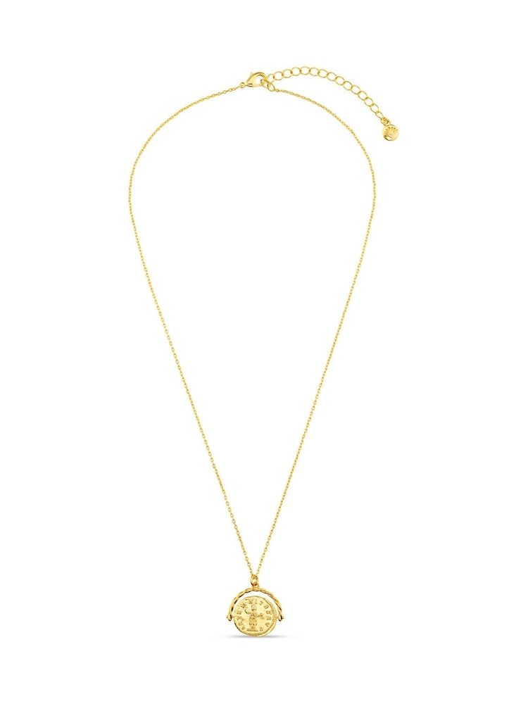 Orelia London Gold Tone Coin Spinner Necklace - Image 1 of 3 Orelia London Gold Tone Coin Spinner Necklace - Image 1 of 3