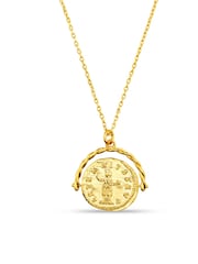 Orelia London Gold Tone Coin Spinner Necklace - Image 2 of 3
