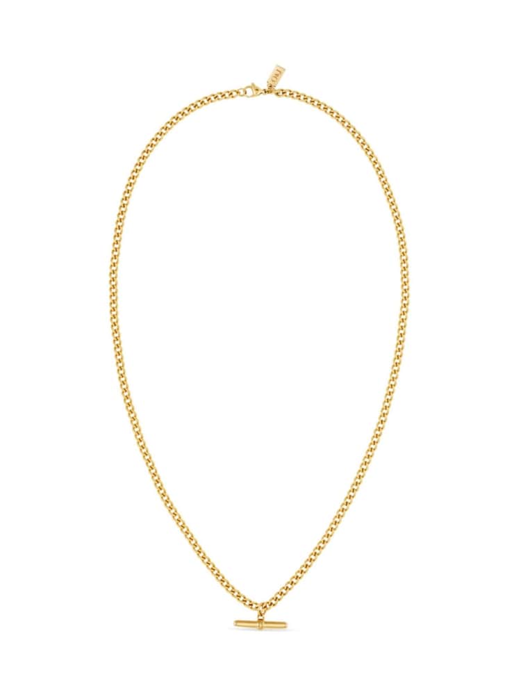 Orelia London Curb Chain T-bar Drop Necklace - Image 1 of 3