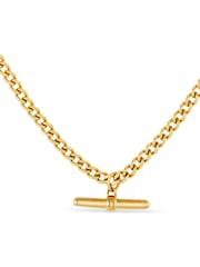 Orelia London Curb Chain T-bar Drop Necklace - Image 2 of 3